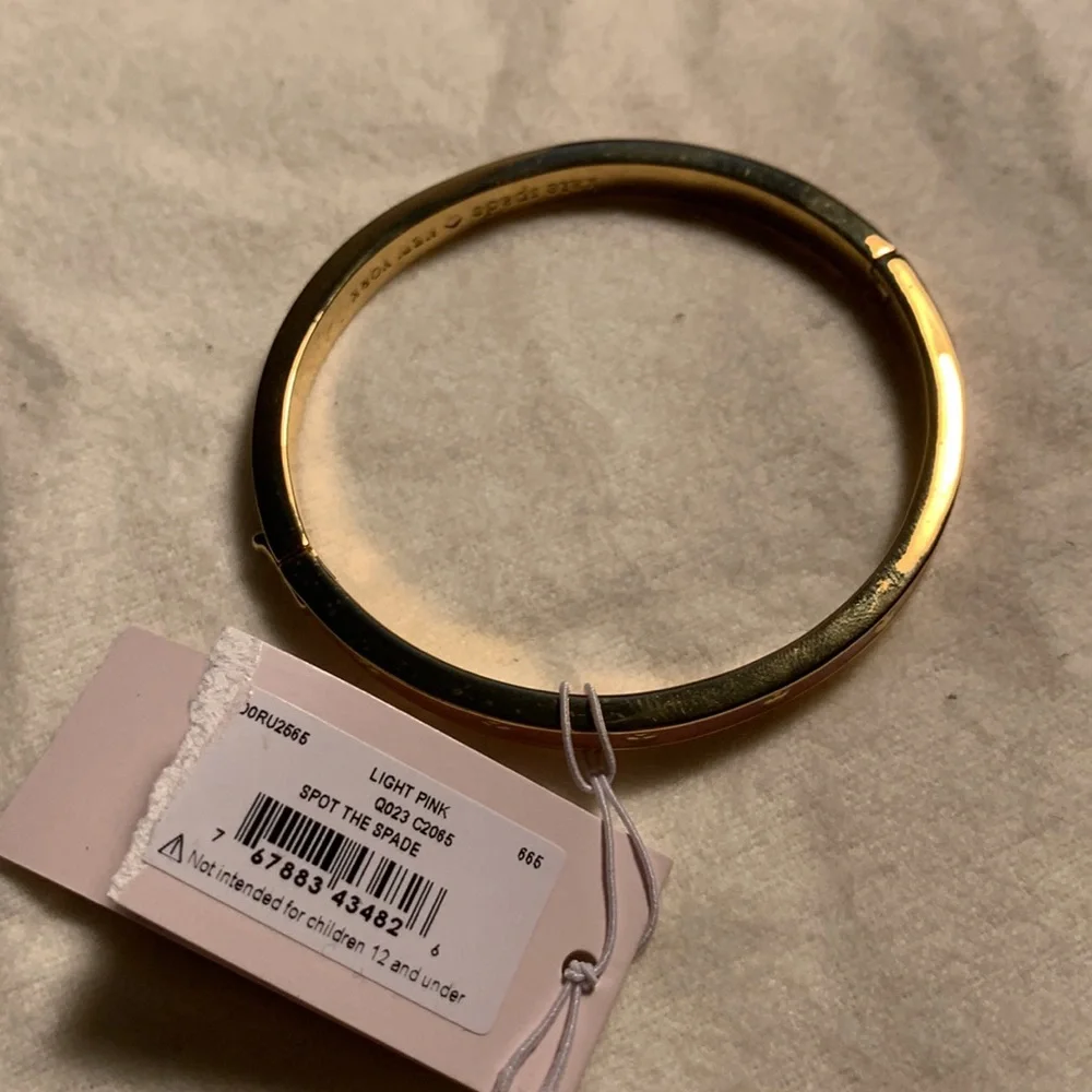 Kate Spade Square Mini Bag and the Pink Spade Bangle.